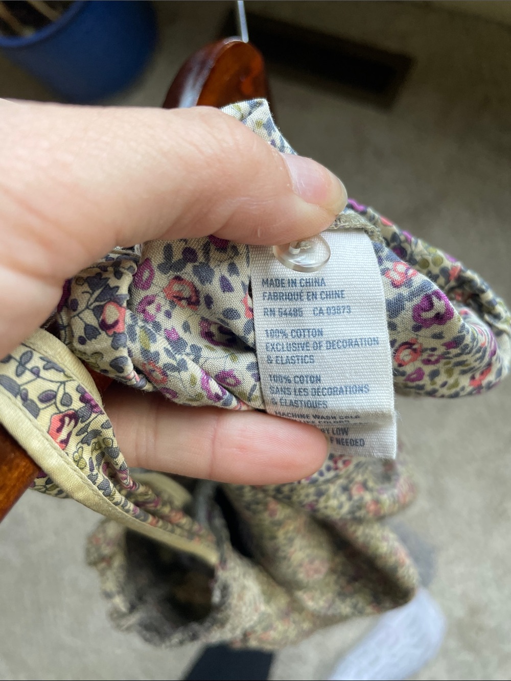 American Eagle Outfitters Cream Floral Cottagecore Smocked Tank Top - Picture 6 of 8